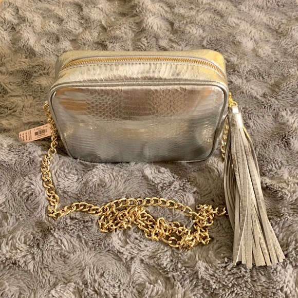 COPY - Victoria Secret Silver Crossbody with chain - Picture 3 of 5